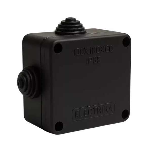 Electrica պլաստմասե արկղ 100x100x60մմ սև