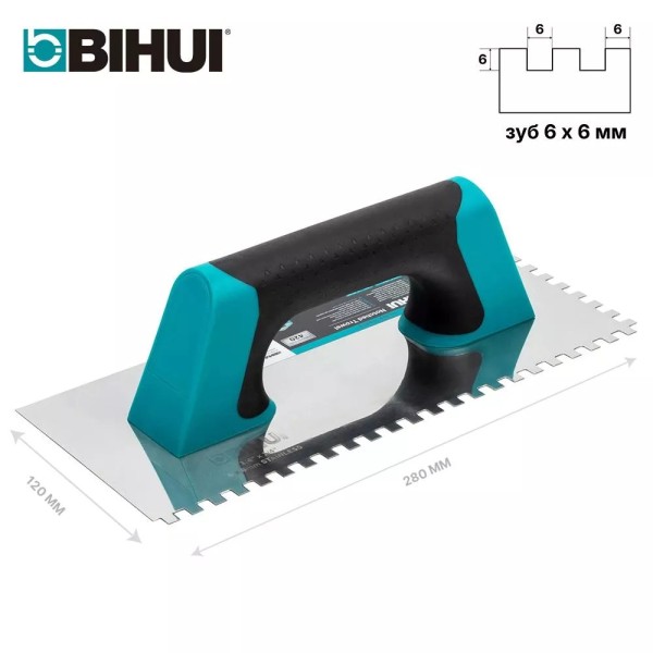 Ատամնավոր մալա BIHUI 280*120մմ, 6մմ ատամ, BIHUI, PTSD06 Ատամնավոր մալա BIHUI 280*120մմ, 6մմ ատամ, BIHUI, PTSD06