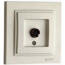 Mono Electric Հեռուստացուցի վարդակ կաթնագույն 500-001705-138