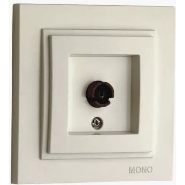 Mono Electric Հեռուստացուցի վարդակ կաթնագույն 500-001705-138