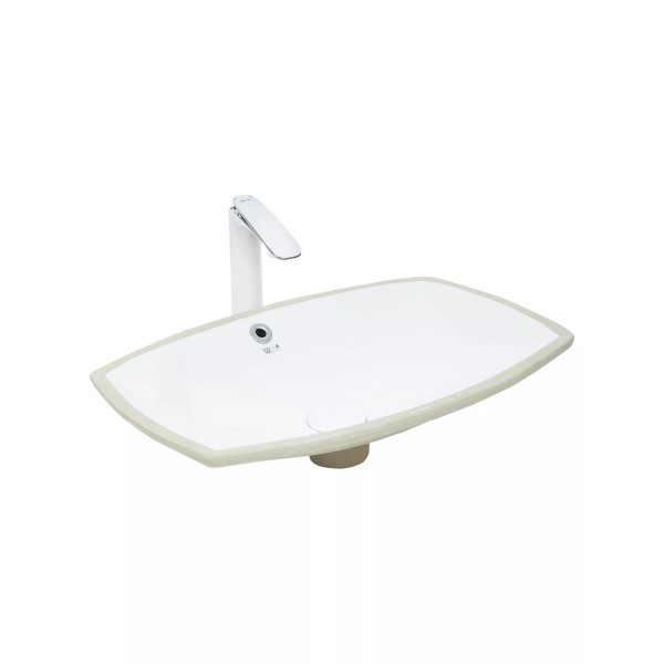 Ներկառուցվող լվացարան WeltWasser WW DEILBACH 6076 53x39x13 սմ, սպիտակ փայլուն