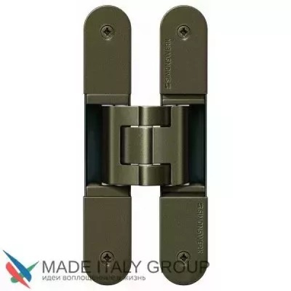 Ծխնի թաքնված ունիվերսալ TECTUS TE 340 3D SIMONSWERK (SW176), մինչև 80 կգ, մուգ բրոնզ