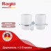Ատամի խոզանակի ապակե բաժակ Raglo R300.08 պահիչով, կրկնակի, քրոմ