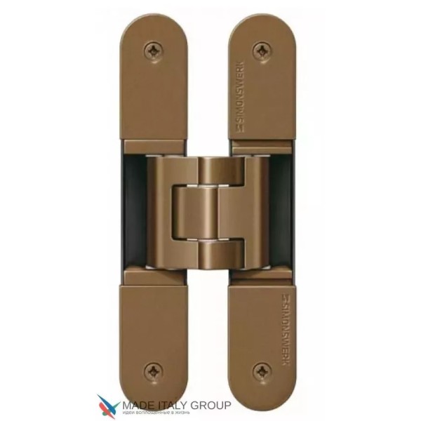 Ծխնի թաքնված ունիվերսալ TECTUS TE 240 3D N SIMONSWERK (SW168), մինչև 60 կգ, բրոնզ մետալիկ