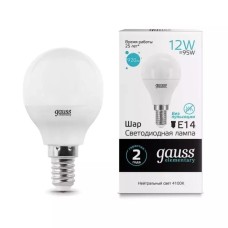 Gauss լամպ E14 Elementary շարիկ 12W 4100K 920Lm 1/10/100