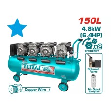 Կոմպրեսոր TOTAL TCS4481508 (150լ, 4x1200Վտ, 440լ/ր, 8բար)