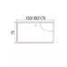 Վաննա WEMOR 160/75/55 S 160x75x55 սմ, ուղղանկյուն, ABS-պլաստիկ
