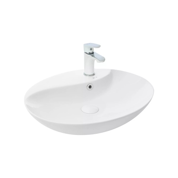 Դրվող լվացարան WeltWasser WW ELBACH 1147 55x46x12.5 սմ, սպիտակ փայլուն