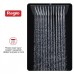 Վերին ցնցուղի գլխիկ Raglo R451.55.09 արևադարձային ցնցուղ 300*300 մմ, չժանգոտվող պողպատ, գրաֆիտ
