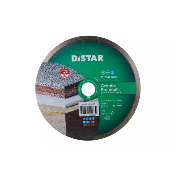 Սկավառակ ալմաստե գրանիտի, ավազաքարի Distar 1A1R 250 Granite Premium 11320061019