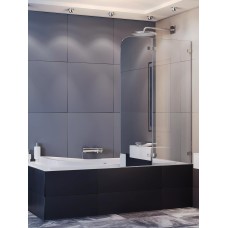 Վաննայի ապակե էկրան WeltWasser WW100 100ZD2-90 90x140 սմ, ուղղանկյուն-ասիմետրիկ, ճոճվող դուռ, թափանցիկ ապակի 6 մմ, քրոմ