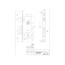 Փականի հավաքածու մուտքի դռան Apecs 2223/60-CR 00015580