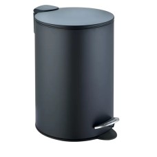 Աղբի դույլ WeltWasser WW BETTA BL 12L 12 լ, ոտնակով, սև փայլատ, չժանգոտվող պողպատ