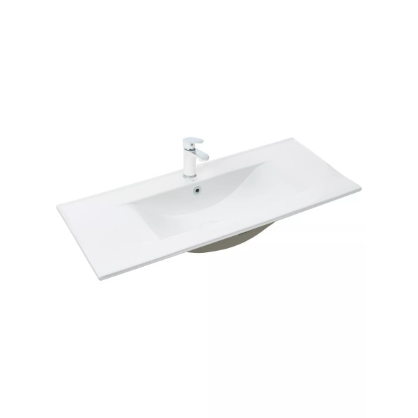 Ներկառուցվող լվացարան WeltWasser WW DEILBACH 7505- 90 90x47x18 սմ, սպիտակ փայլուն