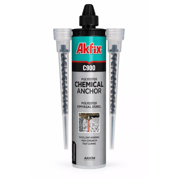 AKFIX C900 Սոսինձ՝ քիմիական անկեր սև 300ml