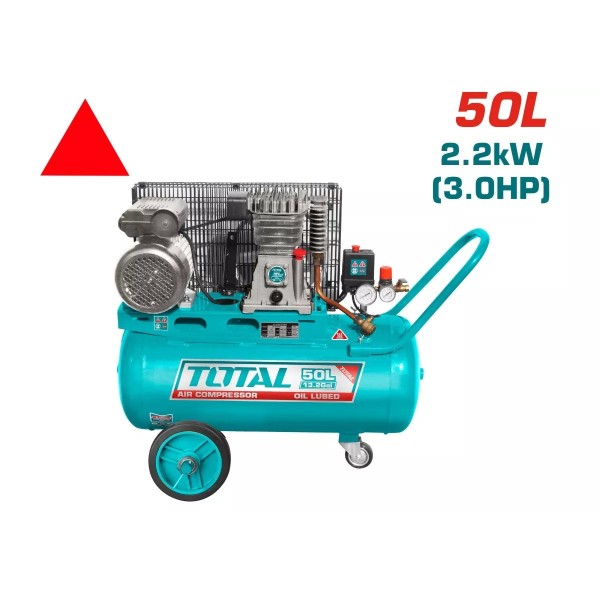 Կոմպրեսոր  TOTAL TC1300506 (50լ, 2200Վտ, 315լ/ր, 8բար )