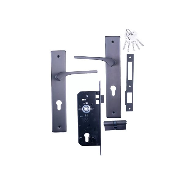 Փականի հավաքածու մուտքի դռան AKSEL TL723 MBN