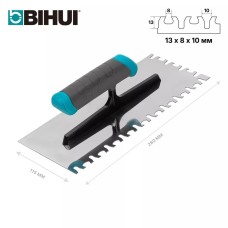 Ատամնավոր մալա BIHUI 280*115մմ, «Վագրի ճանկ» ատամ, BIHUI,  PTSSTG
