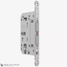 Փական միջսենյակային դռան AGB TOUCH CYL B06503.50.78 + B01120.33.34, դիմային շերտաձողով, մոխրագույն