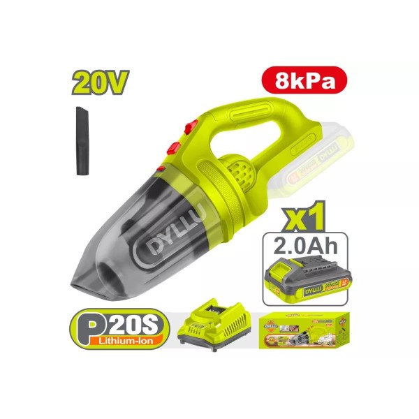 Փոշեկուլ մարտկոցային 20Վ 8 կՊա DYLLU DTLV20201
