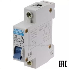 Ավտոմատ անջատիչ adb3-63 C40A 1P (ANDELI)