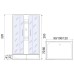 Լոգախցիկ RIVER QUADRO Б/К XL 100/80/41 MT 100x80 սմ, ուղղանկյուն, բարձր տակդիր 41 սմ, փայլատ ապակի