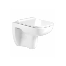 Կախովի զուգարանակոնք WeltWasser WW KEHLBACH 004GL-WT 35x55x37.5 սմ, սպիտակ փայլուն, Rimless, նստատեղով