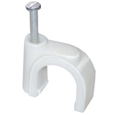 Մալուխի ամրակ (սկոբա) 10մմ կլոր NO4 (100 հատ) IEK