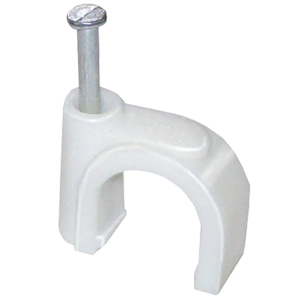 Մալուխի ամրակ (սկոբա) 14մմ կլոր NO6 (100 հատ) IEK