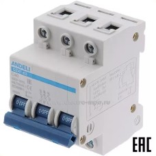Ավտոմատ անջատիչ adb3-63 C40A 3P (ANDELI)