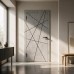 DIFORD Միջսենյակային դուռ GEOMETRIYA, 700×2000×55մմ, մոխրագույն PVC