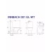 Կոմպակտ զուգարանակոնք WeltWasser WW INNBACH 001 GL-WT 36.5x61.5x80.5 սմ, սպիտակ փայլուն, Rimless, նստատեղով
