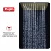 Վերին ցնցուղի գլխիկ Raglo R451.55.03 արևադարձային ցնցուղ 300*300 մմ, չժանգոտվող պողպատ, սատին ոսկեգույն