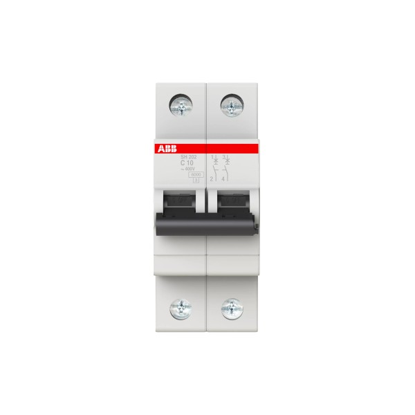 Ավտոմատ անջատիչ ABB SH202-C10, 2P, 10 A, բնութագրական C, 6 kA