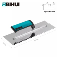 Ատամնավոր մալա BIHUI 320*120մմ, 6մմ ատամ, BIHUI,  PTSL06