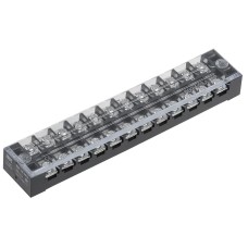 Տերմինալ կափարիչով սև 12 տեղ 2,5 մմ 25A TB-2512 IEK