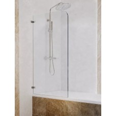 Վաննայի ապակե էկրան WeltWasser WW100 100D1-80 80x140 սմ, ուղղանկյուն-ասիմետրիկ, ճոճվող դուռ, թափանցիկ ապակի 6 մմ, քրոմ