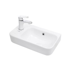 Կախովի լվացարան WeltWasser WW AISBACH 5117 L 45x26x15.5 սմ, սպիտակ փայլուն