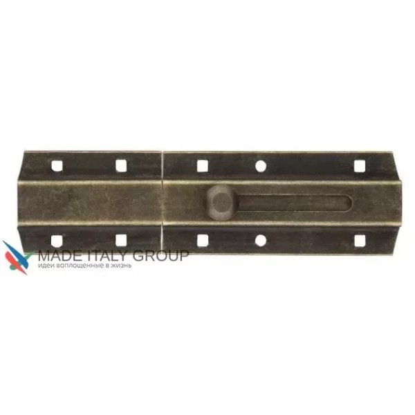 Մղլակ  դռան   ուժեղացված ALDEGHI 261OA15, 150մմ, տափակ լեզվակով, հնաոճ բրոնզ