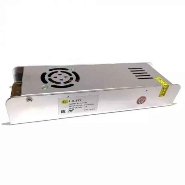 Ellight 24V սնուցման բլոկ 360W 15A (223x68x42մմ)
