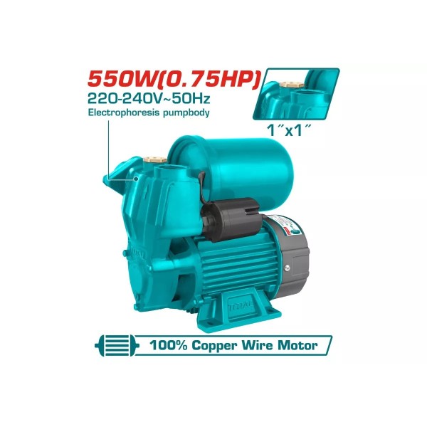 Ջրի պոմպ ավտոմատիկ 550W (0,75 HP) TOTAL TWP95506