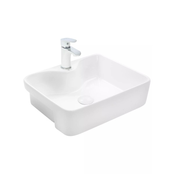 Կախովի լվացարան WeltWasser WW DEILBACH 4014 48x37x13 սմ, սպիտակ փայլուն