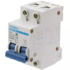 Ավտոմատ անջատիչ adb3-63 C25A 2P (ANDELI)