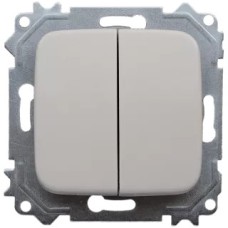 Անջատիչ  2 տեղ փղոսկր G805 TITAN