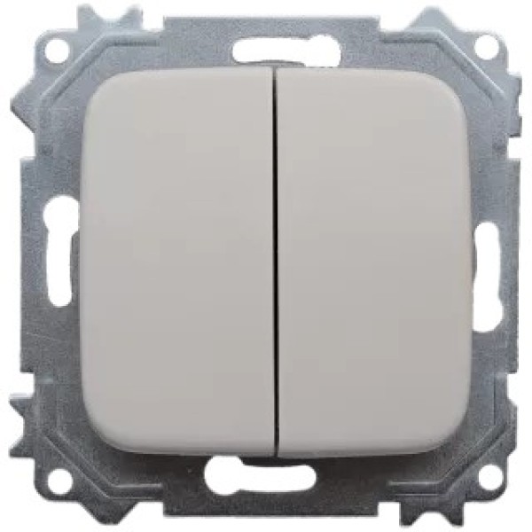 Անջատիչ  2 տեղ փղոսկր G805 TITAN