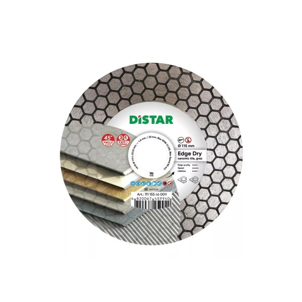 Սկավառակ ալմաստե կերամիկական սալիկի Distar 1A1R 115 Edge Dry 11115546009 Սկավառակ ալմաստե կերամիկական սալիկի Distar 1A1R 115 Edge Dry 11115546009