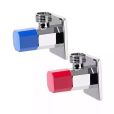 Փական անկյունային  1/2 x 1/2 CHROME (Քառակուսի) ViEiR (60/1 զույգ