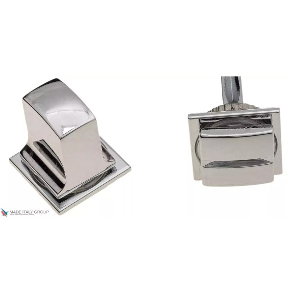 Ֆիքսատոր պտտվող MINI քառակուսի հիմքով Fratelli Cattini WC-8 4FS-CR, փայլեցված քրոմ