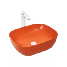 Դրվող լվացարան WeltWasser WW ELBACH 2143 MO 49x39.5x15 սմ, փայլատ նարնջագույն