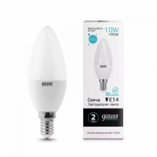Gauss լամպ E14 Elementary մոմ 10W 4100K 730Lm 1/10/100